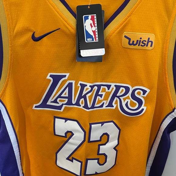 Nike Gold and Purple Basketball Jersey - Picture 4 of 7